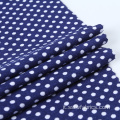 Tessuto in spandex elasticizzato a pois in rayon stampato a maglia